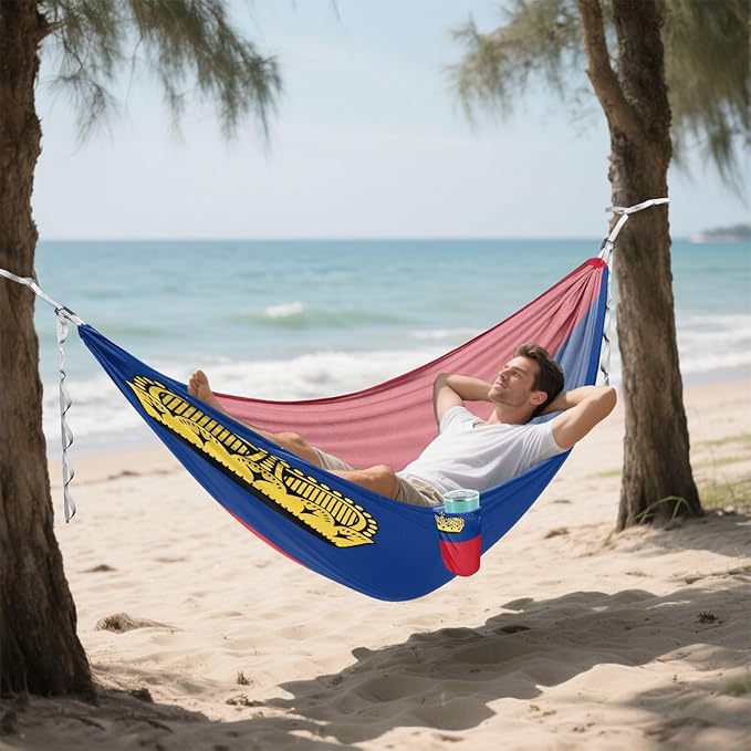 National Flag of Liechtenstein Hammocks with Portabl Carry Bag Backyard Hammock for Indoor Outdoor Patio