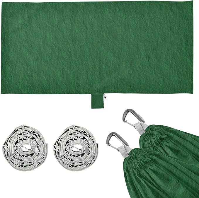 Green Solid Color 330lb Capacity Hammocks for Camping Swing Hammock for Indoor Outdoor Patio Base para poner hamaca