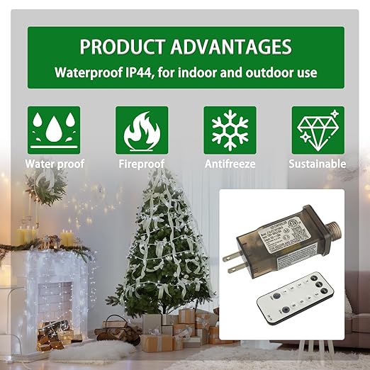 12V 12W 8 Mode LED Controller with Memory Function and IR Remote Control Low Voltage Transformer for Holiday String Lights,not Fit for 8 Mode with Control Box and 1 Mode String Light(1 pcs)