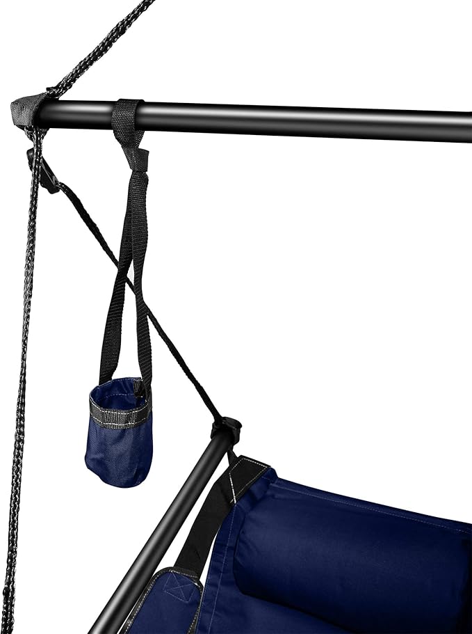 Hammaka Hanging Hammock Air Chair, Aluminum Dowels, Blue