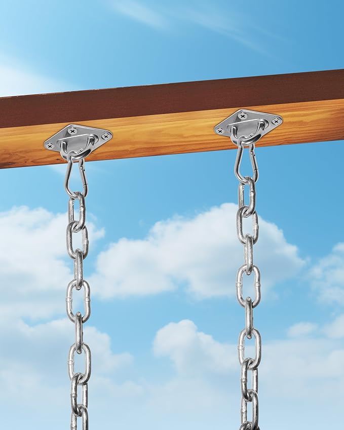 1000 lb Capacity Heavy Duty Hammock Hanging kit 2Pcs Swing Hanger Porch Swing Hanging Kit for Hammock Stand, Swing Chair, Yoga Hammock Hardware