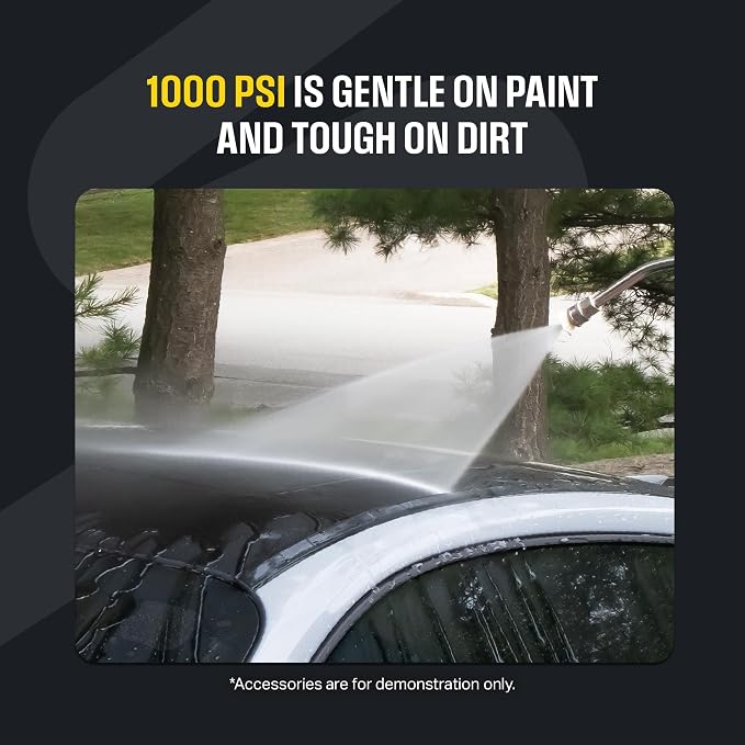 Active 2.3 Electric Pressure Washer –a 2.3 GPM high Pressure Washer for DIY at Home car wash and Professional Detailing and Other Cleaning transformations.