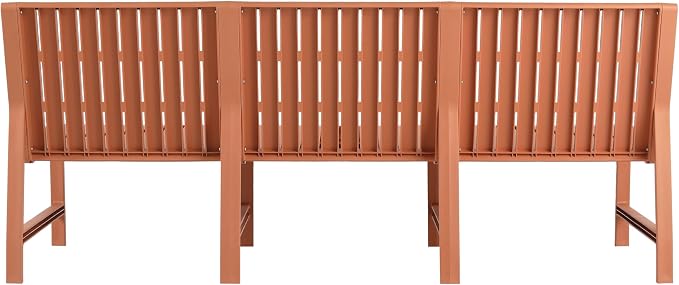 KEIKI 1 PC Outdoor Indoor 3-Seater Sofa PP Furniture Set Easy Assembly for Patio
