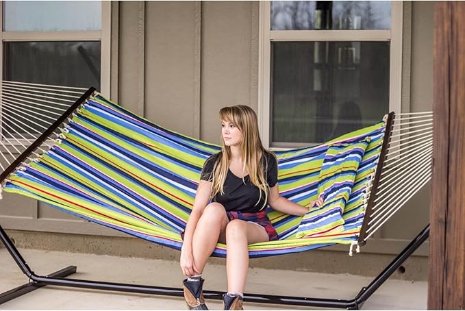 Stansport Outdoor Camping Hammock with Pillow and Stand