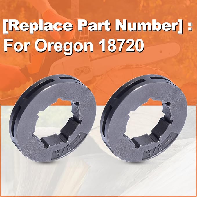 3/8 7-T Small Spline Rim Sprocket For Husqvarna 50 51 55 For Oregon 18720 Chainsw, For Rim Sprocket (3/8 Pitch, 7 Tooth, Small Spline)