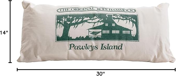 Original Pawleys Island The Hammock Shop - Cream Hammock Pillow, Sunbrella Fabric, Hook & Loop Fasteners, Handcrafted in The USA