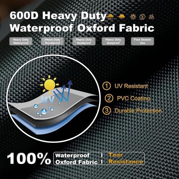 Waterproof Outdoor Daybed Cover Heavy Duty 600D Weather-Resistant Patio Sunbed Wicker Furniture Sofa Covers 63"L x 54"W x 28"H UV Resistant Anti-Fade Material,Outdoor Canopy Day bed Sofas Cover,Camel
