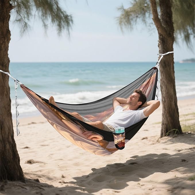 3D Beauty Anime Outdoor Hammocks Foldable Hanging Hammock for Indoor Outdoor Patio