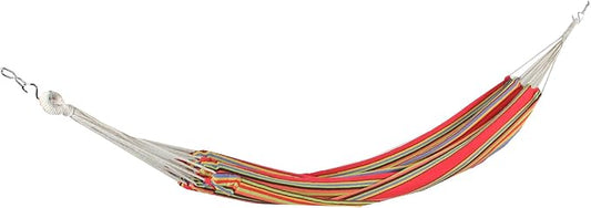 Northlight 77" Red and Yellow Striped Woven Single Brazilian Hammock