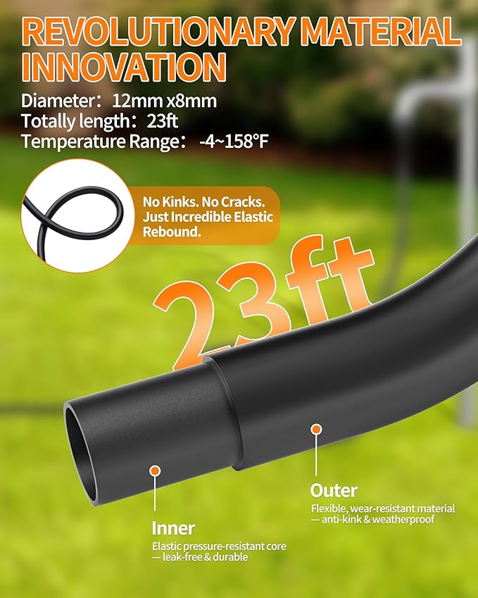Cordless Portable Washer, 1200 PSI Battery Operated Washer with Brushless Motor, Battery, 23FT Elastic Hose, 3 Level Adjustable; Handheld Washer for Car, Home, Patio, Driveway (Phantom Black)