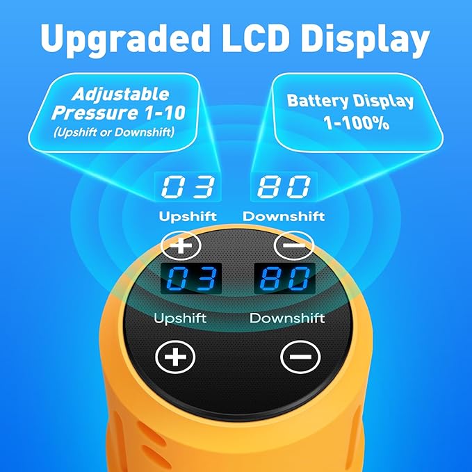 Upgraded LCD Display Portable Cordless Washer, 21V 2x3.0AH Rechargeable Batteries, 6-in-1 Nozzle for Car Floor Wall Fence Cleaning,10 Adjustable Pressure Modes