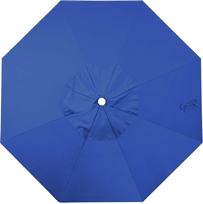 California Umbrella Replacement Canopy Cover in Pacifica Pacific Blue Umbrella, 7.5' Round