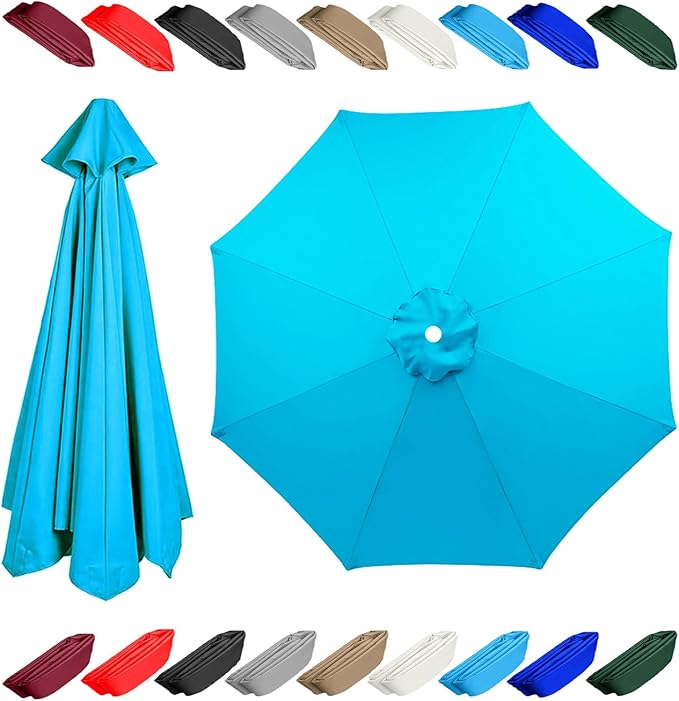 11.5ft 13 ft 8 rib umbrella replacement canopy patio umbrella fabric replacement Outdoor Umbrella Polyester Top