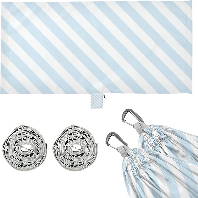 Blue Diagonal Stripe 330lb Capacity Hammocks for Camping Swing Hammock for Outside Patio Backyard Poolside para ir de Camping