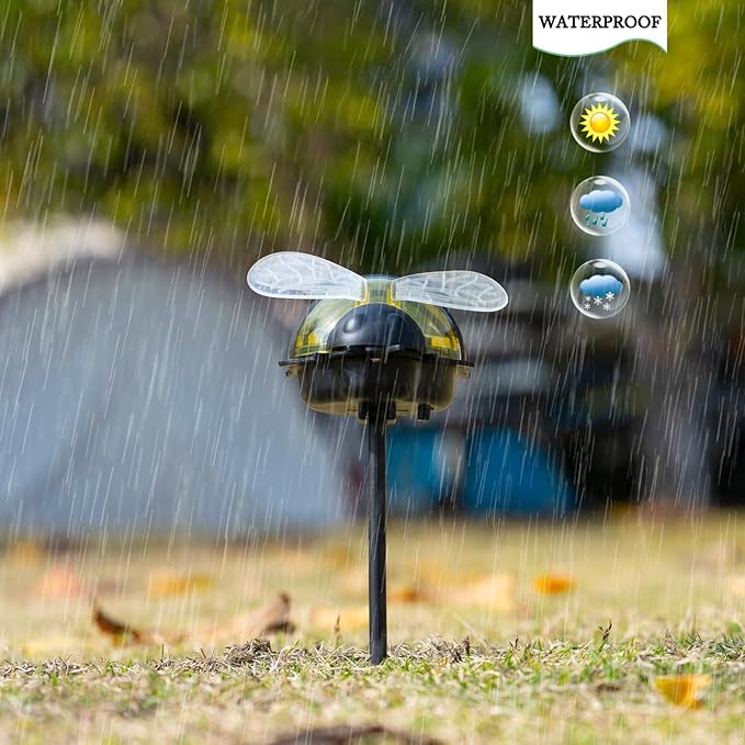 Rezpuao Solar Lights for Outside 3 Pack Solar Garden Bee Stakes Outdoor Lights for Yard Patio Decor