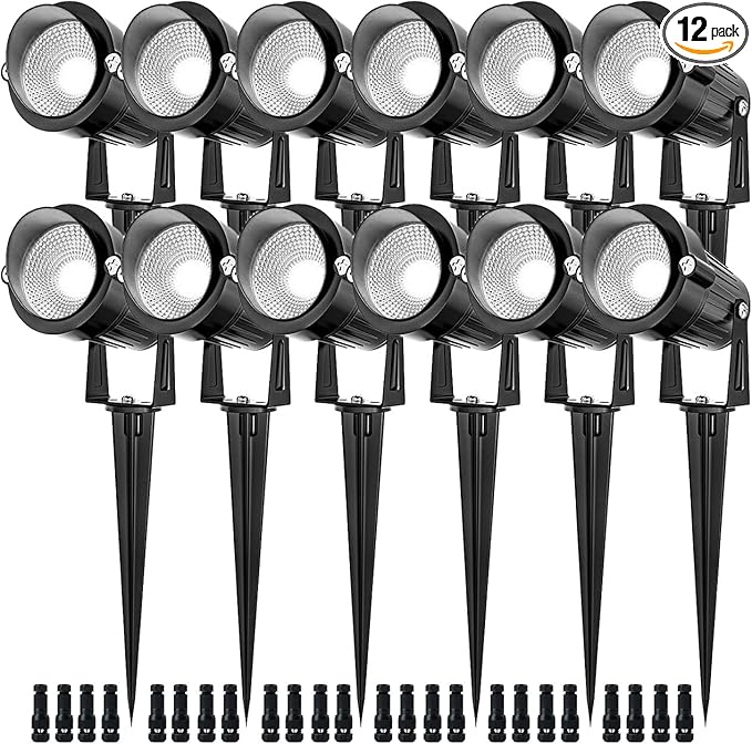EAGLOD 5W Spot Lights Outdoor 5000K Daylight White Flag Pole Light 12V~24V AC/DC LED Landscape Spotlights, Waterproof Low Voltage Landscape Lighting for Yar (12)