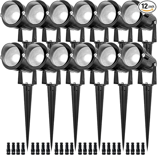 EAGLOD 5W Spot Lights Outdoor 5000K Daylight White Flag Pole Light 12V~24V AC/DC LED Landscape Spotlights, Waterproof Low Voltage Landscape Lighting for Yar (12)
