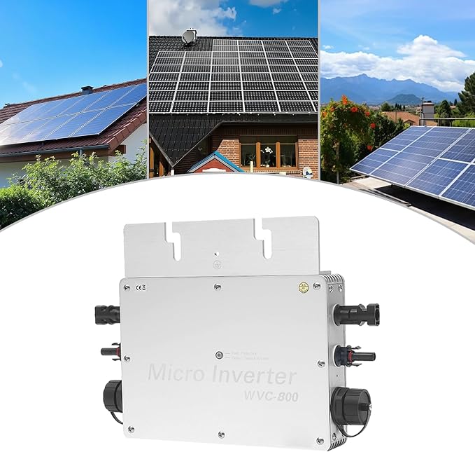 DNYSYSJ 800w Pure Sine Wave Power Inverter, 22-50v Dc to 120v/230v Ac Solar Inverter with Mppt & LCD Display, Sine Wave Inverter for Home, Vehicle, Off-Grid Solar System