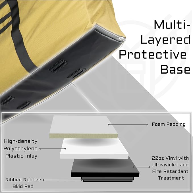 Xtreme Sight Line ~ G CUBƎ 450 + G SØLAR 180 Faraday Bag for Large Generators and Solar Panels ~ Protects Against EMP/CME/EMF/RF ~ Diamond Form Farday Lined Interior ~ Coyote Brown