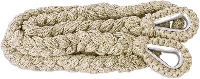 Novica Handmade Grey Cascade Cotton Rope Hammock Swing (Single)