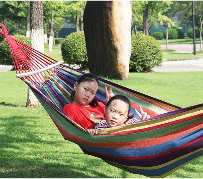 MaGiLL Hammock Outdoor Anti-Rollover Children Adult Sleeping Home Student Dormitory Balcony Park Swing Hammock (Color : B, Size : 200 * 80cm) (B 200 * 80cm)
