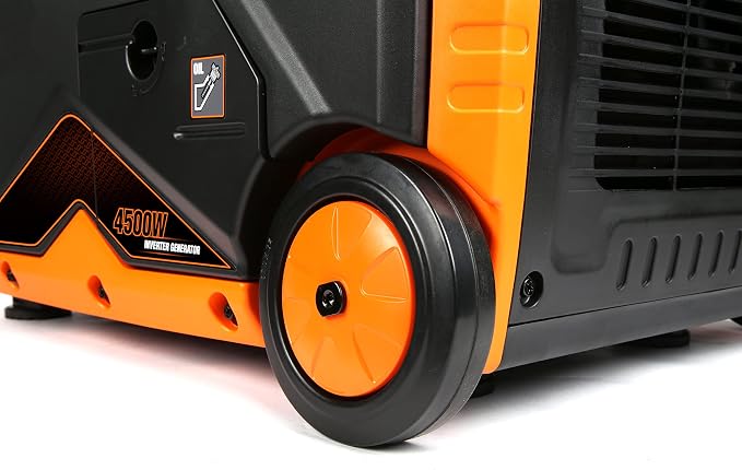 WEN DF451i Super Quiet 4500-Watt Electric Start Dual Fuel RV-Ready Portable Inverter Generator with Fuel Shut-Off