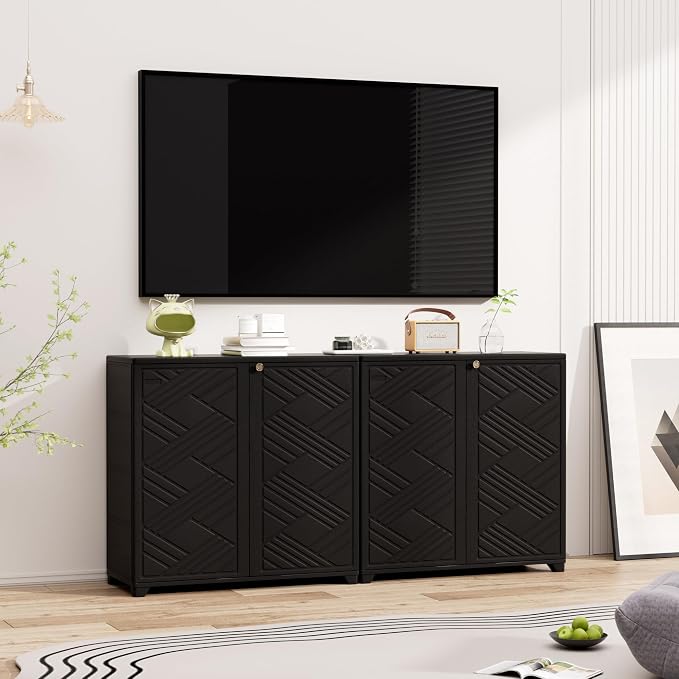 Mrosaa Outdoor/Indoor Storage Box,Resin and Plastic Storage Cabinet Waterproof,Outdoor Cabinet for Patio/Garden/Balcony/Backyard/All Room(NO Shelf-Black)