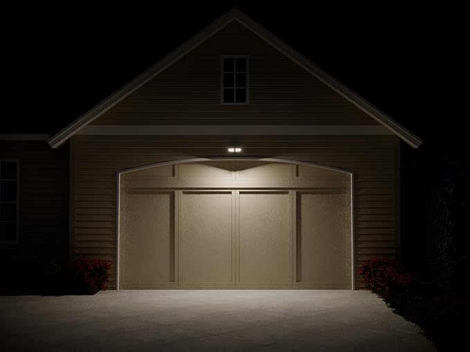 Good Earth Lighting LED Motion Activated Battery-Operated Security Flood Light - Bronze, 5000K, auto Shut Off, IP65, 400 Lumens