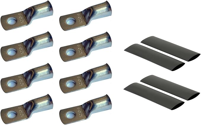 WindyNation 2 Gauge AWG (3 Feet Black + 3 Feet Red) Power Inverter Battery Cable Wire Kit for DC to AC Inverters RV, Car, Solar, Marine, Off-Grid