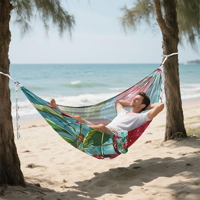 Red Cherry 330lb Capacity Hammocks with Tree Straps Hanging Hammock for Outside Patio Garden hamacas para adultos