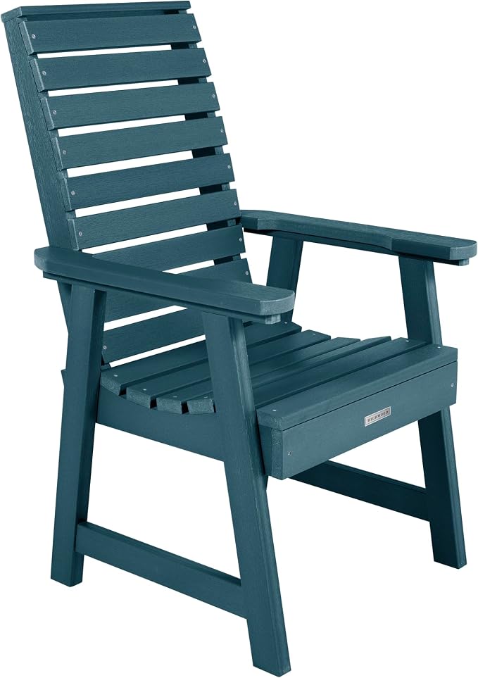 Highwood Weatherly 5-Piece Round Dining Set, Dining Height, Nantucket Blue