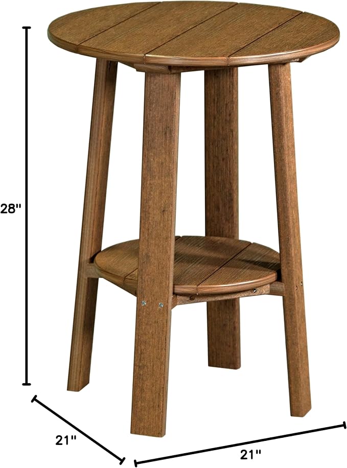 LuxCraft Deluxe End Table 28"" Antique Mahogany, PDET28