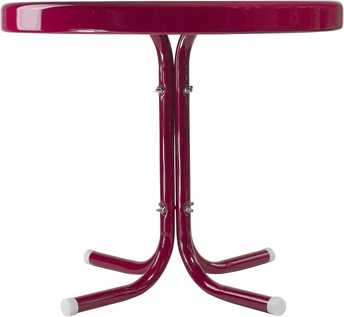 Northlight Outdoor Retro Tulip Side Table, 22", Pink
