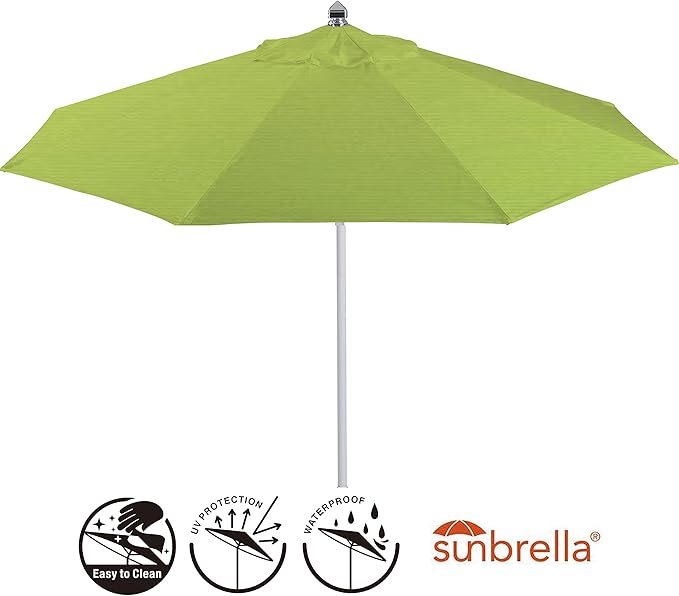 9ft Sunbrella Universal Patio Umbrella Replacement Canopy Cover- Fitx 8 Ribs Umbrella