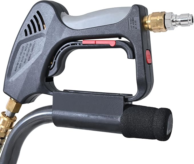 22 Inch Surface Cleaner for Pressure Washer, Dual Handles Surface Cleaner with 4 Wheels, Pressure Washer Attachments for Driveway Concrete Sidewalks Patio, 4500 PSI, 3/8" Quick-Connect