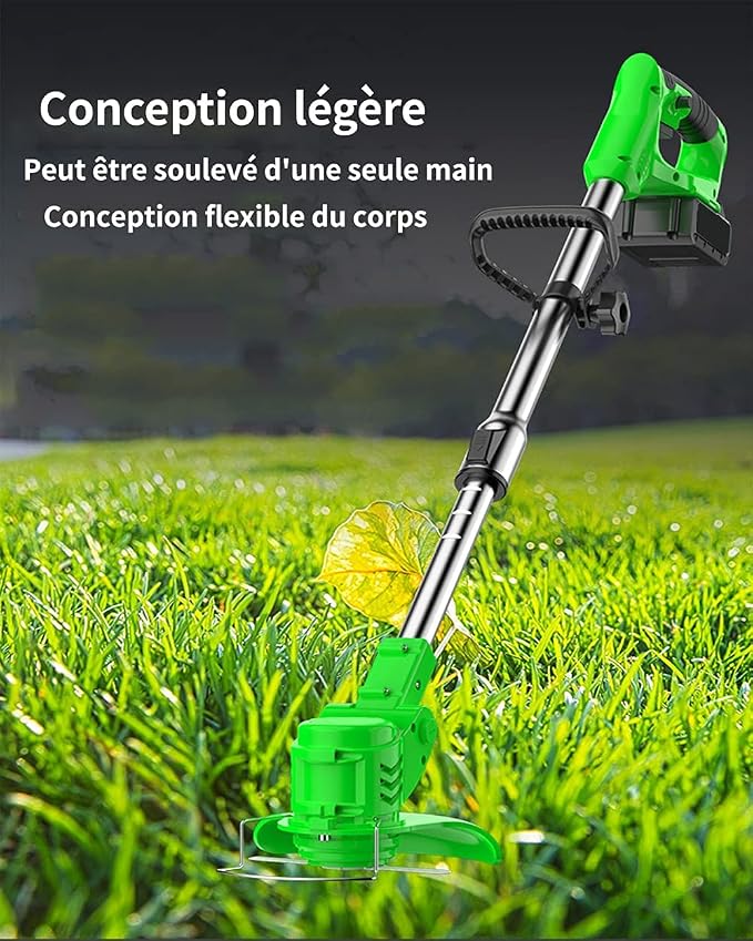 Lawn Mower Electric Lawn Mower 24 V Corded Brush Cutter to Remove Weeds from Trees and Flower beds Grass Cutting Machine for Agricultural Land Lawn