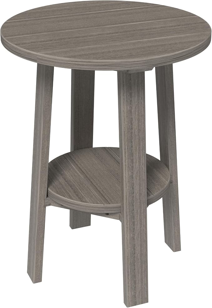LuxCraft Deluxe End Table 28"" Coastal Gray, PDET28