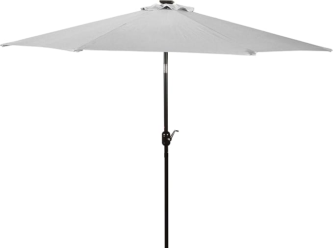 Trademark Innovations Deluxe Solar Powered LED Lighted Patio Umbrella - 9'