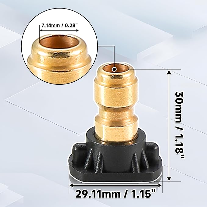 Tool Daily Pressure Washer Tips, 65 Degree Black Power Washer Soap Nozzles 7 Pack with Nozzle Holder, 1/4 Inch Quick Connect, 4000 PSI