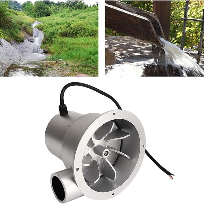 36W/50W/100W Hydroelectric Generator, Portable Micro Hydro Generator for 12V Battery Charging, Small Permanent Magnet Outdoor Water Turbine Generators(50W)