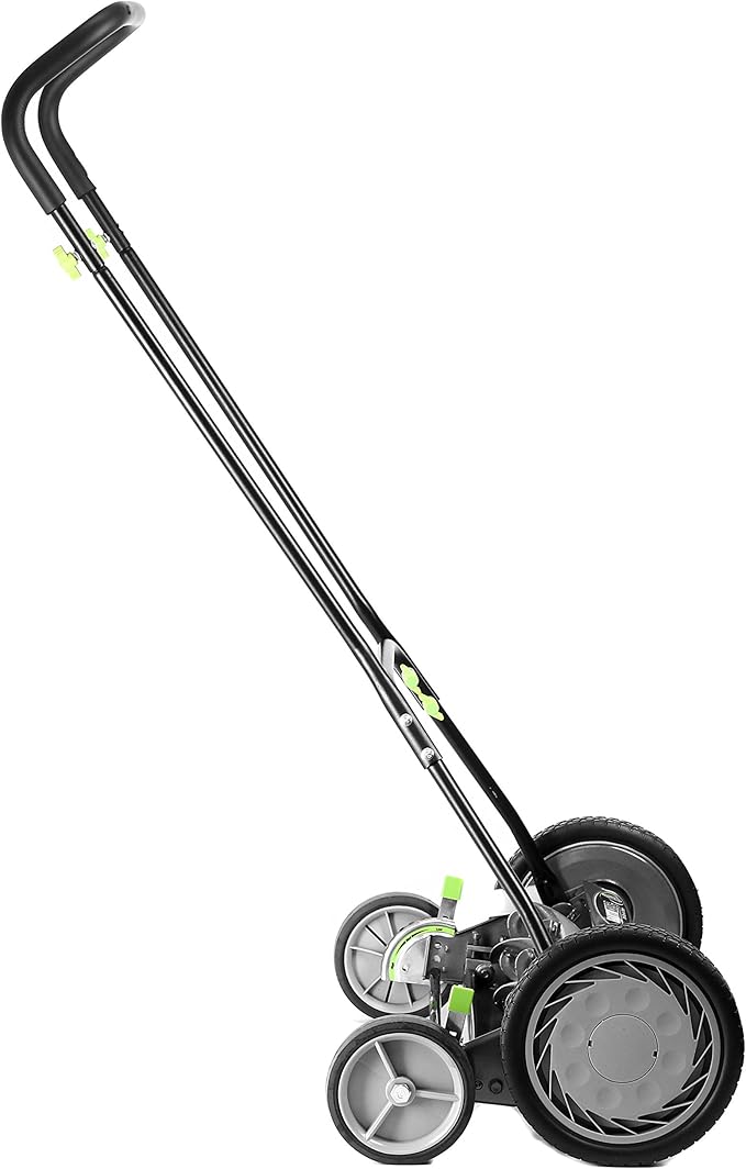 Earthwise 2001-20EW 20-Inch 5-Blade Push Reel Lawn Mower, Grey