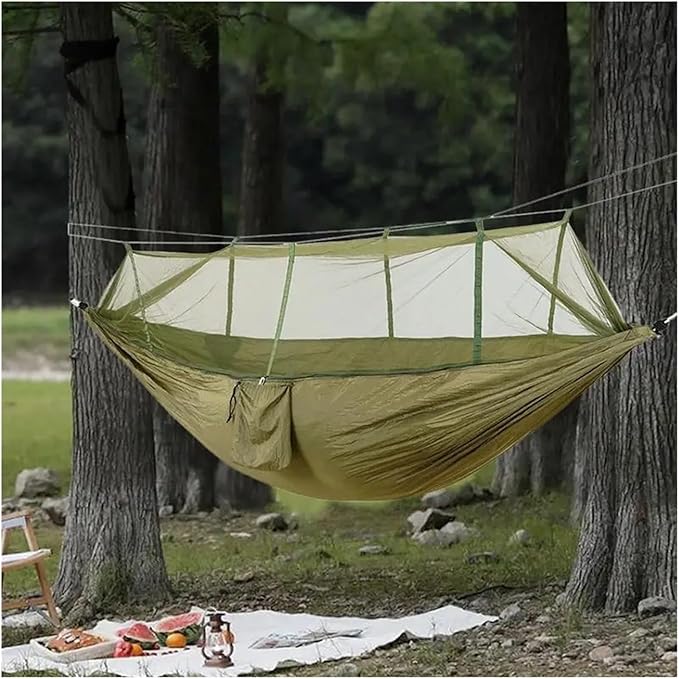 Hammocks, 2 Person Hammock Tent 2 Person Hammock with Net Mesh Design Outdoor Must-Haves for Backpacking Hiking Beach Patio Camping,for Outside