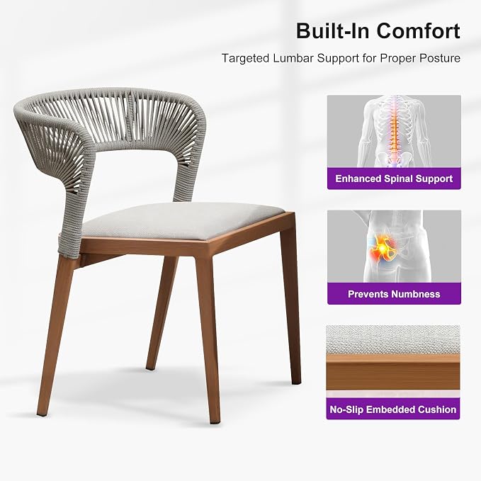 PURPLE LEAF 11 Pieces Outdoor Dining Set Patio Dining Furniture Aluminum Wicker Rattan Outdoor Dining Table and Chairs for Lawn Garden Backyard Brown