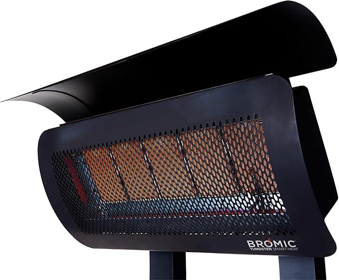 Bromic Tungsten Smart Heat Freestanding 11000W Gas Patio Heater - Natural Gas (NG), 500 Series, 110V, Black Finish - BH0510005