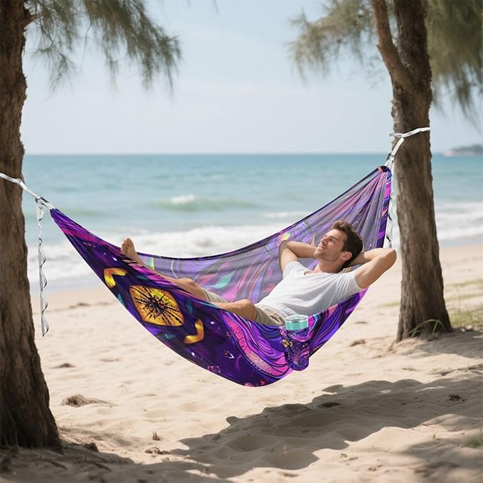 Cute Bow Tie 330lb Capacity Hammocks with Tree Straps Cloth Hammock for Indoor Outdoor Patio accesorios para campamento