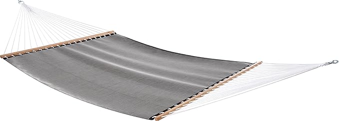 Vivere Quick-Drying Phifertex Fade Resistant Double Poolside Hammock with Spreader Bars (Haven)