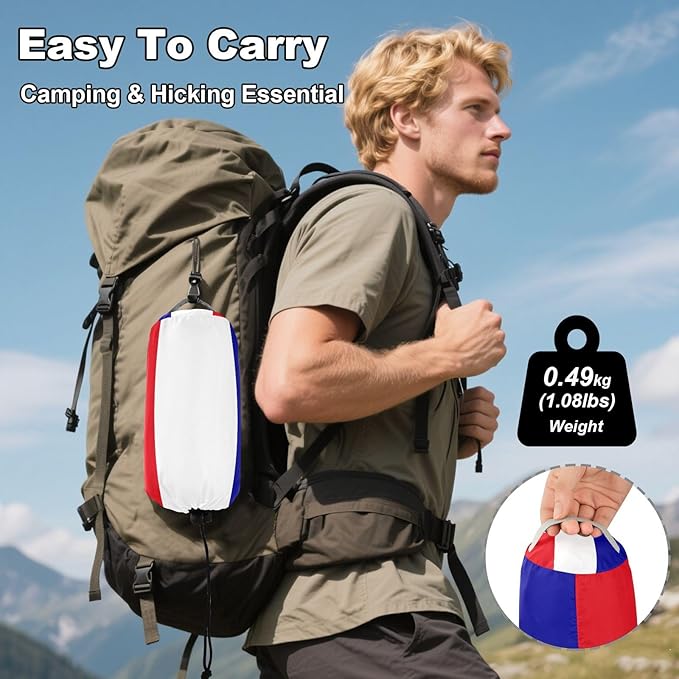 Flag of The French Southern and Antarctic Lands Hammocks with Portabl Carry Bag Backyard Hammock for Indoor Outdoor Patio