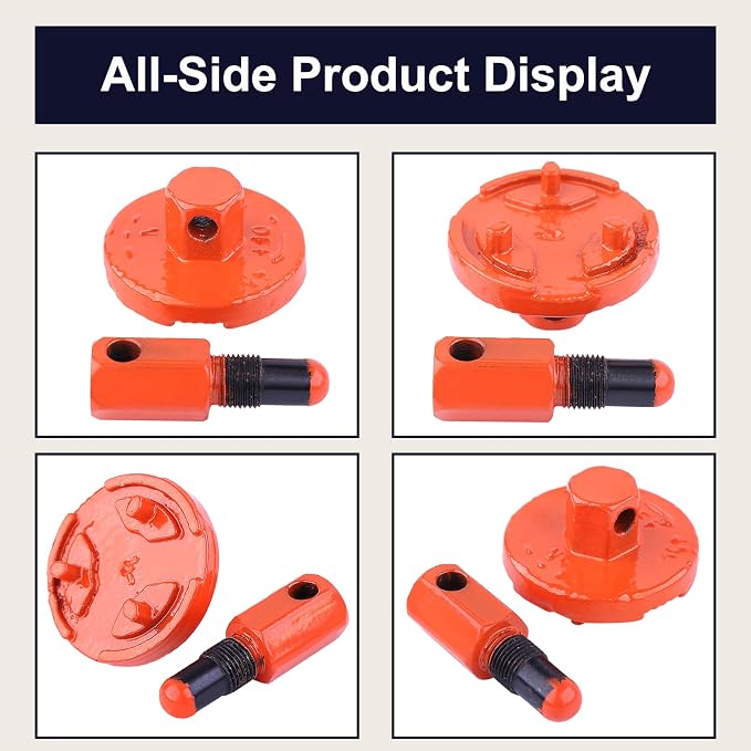 Universal Piston Stop Chainsaw Clutch Removal Tool For Husqvarna Rancher 340 345 346 350 351 353 445 450 455 460 502 54 2 Cycle Chainsaw Clutch Tool（red)