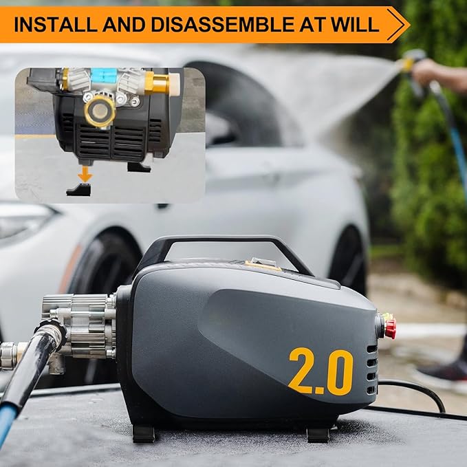 Split Mount/Foot Clamp/Anti-Vibration Bracket Compatible with Active 2.0 Electric Pressure Washer, Increasing Friction, Preventing Movement