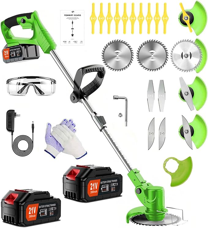 Cordless Weed Wacker-Electric Weed Wacker 3-in-1 Stringless Lightweight Weed Trimmer/Edger/Grass Cutter, All-in-One Tool for Yard Maintenance Must Haves,Yard Maintenance Must Haves.